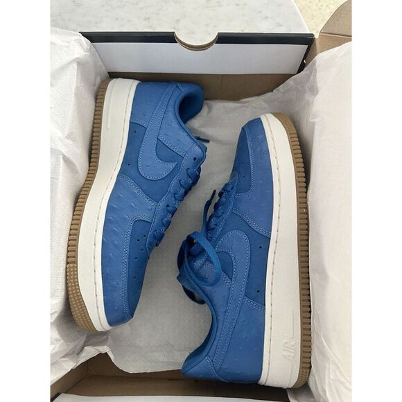 Size 8.5 - Nike Air Force 1 '07 LX Blue Ostrich W - Picture 4 of 8